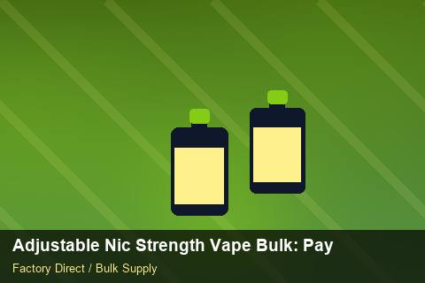 Adjustable Nic Strength Vape Bulk — Adjustable Nic Strength Vape Bulk: Payment Terms — Coil Options photo 1