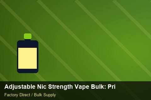 Adjustable Nic Strength Vape Bulk — Adjustable Nic Strength Vape Bulk: Private Label Options — Coil Options photo 2
