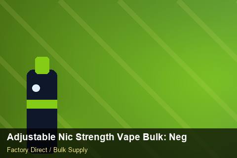 Adjustable Nic Strength Vape Bulk — Adjustable Nic Strength Vape Bulk: Negotiation Tips — Coil Options photo 1