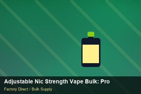 Adjustable Nic Strength Vape Bulk — Adjustable Nic Strength Vape Bulk: Production Capacity — Coil Options photo 1