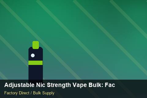 Adjustable Nic Strength Vape Bulk — Adjustable Nic Strength Vape Bulk: Factory Audit Report — Coil Options photo 2