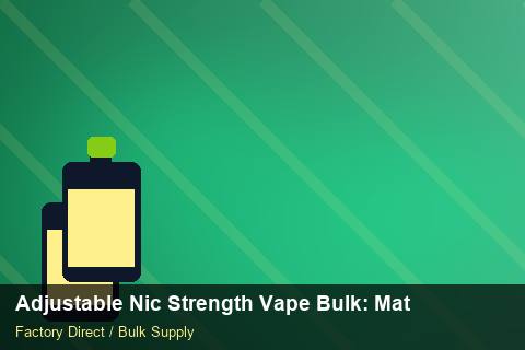 Adjustable Nic Strength Vape Bulk — Adjustable Nic Strength Vape Bulk: Material & Ingredients — Coil Options photo 1