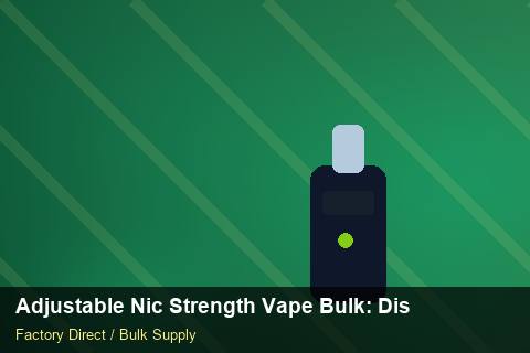 Adjustable Nic Strength Vape Bulk — Adjustable Nic Strength Vape Bulk: Distribution Channels — Coil Options photo 1