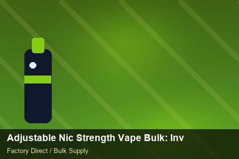 Adjustable Nic Strength Vape Bulk — Adjustable Nic Strength Vape Bulk: Inventory Management — Coil Options photo 1