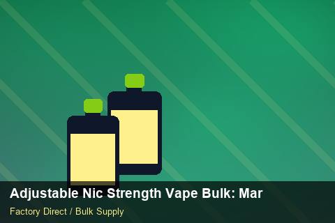 Adjustable Nic Strength Vape Bulk — Adjustable Nic Strength Vape Bulk: Margin Calculator — Coil Options photo 1