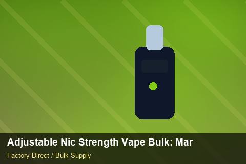 Adjustable Nic Strength Vape Bulk — Adjustable Nic Strength Vape Bulk: Margin Calculator — Coil Options photo 2