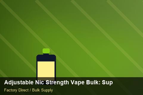 Adjustable Nic Strength Vape Bulk — Adjustable Nic Strength Vape Bulk: Supplier Vetting — Coil Options photo 2