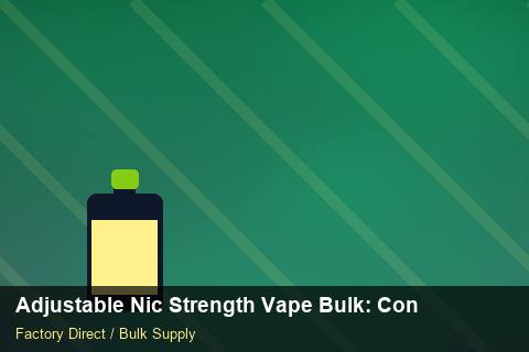 Adjustable Nic Strength Vape Bulk — Adjustable Nic Strength Vape Bulk: Contract Essentials — Coil Options photo 2