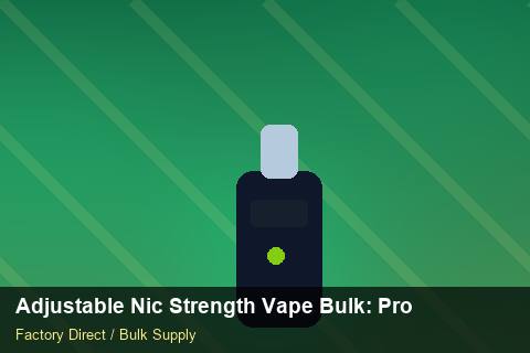 Adjustable Nic Strength Vape Bulk — Adjustable Nic Strength Vape Bulk: Product Launch Playbook — Coil Options photo 1