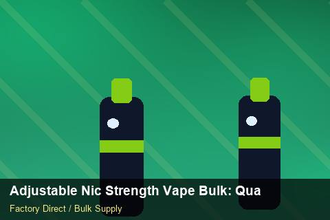 Adjustable Nic Strength Vape Bulk — Adjustable Nic Strength Vape Bulk: Quality Inspection Checklist — Nicotine Strengths photo 2