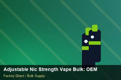 Adjustable Nic Strength Vape Bulk — Adjustable Nic Strength Vape Bulk: OEM & ODM Service — Nicotine Strengths photo 2