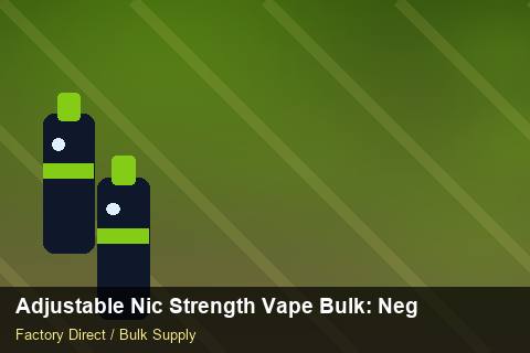 Adjustable Nic Strength Vape Bulk — Adjustable Nic Strength Vape Bulk: Negotiation Tips — Nicotine Strengths photo 1