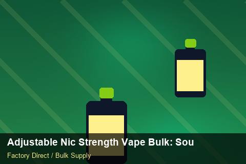 Adjustable Nic Strength Vape Bulk — Adjustable Nic Strength Vape Bulk: Sourcing Workflow — Nicotine Strengths photo 2
