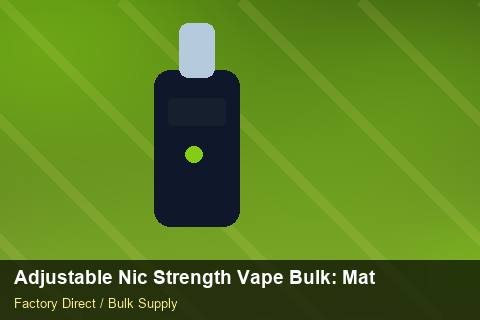 Adjustable Nic Strength Vape Bulk — Adjustable Nic Strength Vape Bulk: Material & Ingredients — Nicotine Strengths photo 2