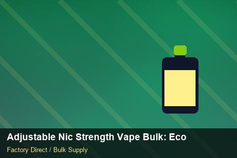 Adjustable Nic Strength Vape Bulk — Adjustable Nic Strength Vape Bulk: Eco-Friendly Materials — Nicotine Strengths photo 1