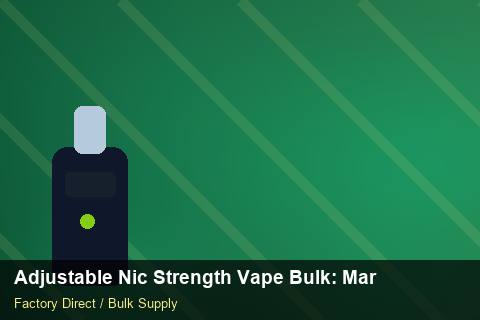 Adjustable Nic Strength Vape Bulk — Adjustable Nic Strength Vape Bulk: Market Comparison — Nicotine Strengths photo 1
