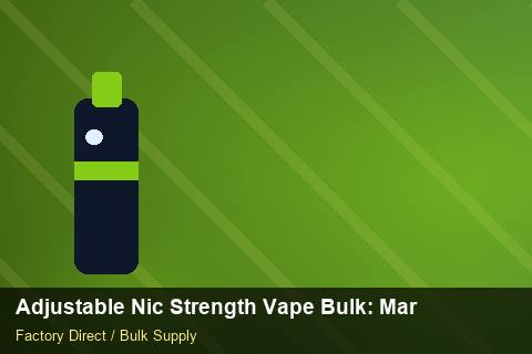 Adjustable Nic Strength Vape Bulk — Adjustable Nic Strength Vape Bulk: Market Comparison — Nicotine Strengths photo 2