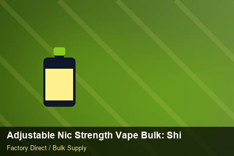 Adjustable Nic Strength Vape Bulk — Adjustable Nic Strength Vape Bulk: Shipping & Logistics — Packaging Choices photo 2