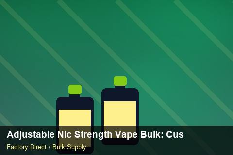Adjustable Nic Strength Vape Bulk — Adjustable Nic Strength Vape Bulk: Customs Documentation — Packaging Choices photo 2