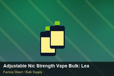 Adjustable Nic Strength Vape Bulk — Adjustable Nic Strength Vape Bulk: Lead Time & MOQ — Packaging Choices photo 1