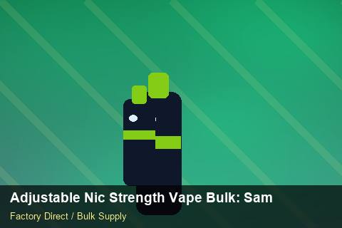 Adjustable Nic Strength Vape Bulk — Adjustable Nic Strength Vape Bulk: Sample Policy — Packaging Choices photo 1