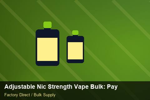 Adjustable Nic Strength Vape Bulk — Adjustable Nic Strength Vape Bulk: Payment Terms — Packaging Choices photo 1