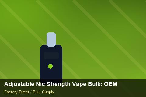 Adjustable Nic Strength Vape Bulk — Adjustable Nic Strength Vape Bulk: OEM & ODM Service — Packaging Choices photo 1