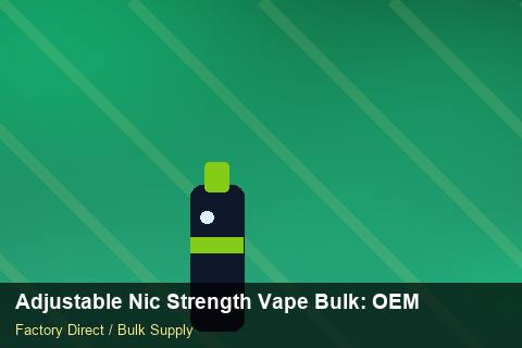 Adjustable Nic Strength Vape Bulk — Adjustable Nic Strength Vape Bulk: OEM & ODM Service — Packaging Choices photo 2