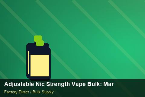 Adjustable Nic Strength Vape Bulk — Adjustable Nic Strength Vape Bulk: Market Trends 2026 — Packaging Choices photo 1