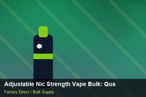 Adjustable Nic Strength Vape Bulk — Adjustable Nic Strength Vape Bulk: Quality Control Process — Packaging Choices photo 1