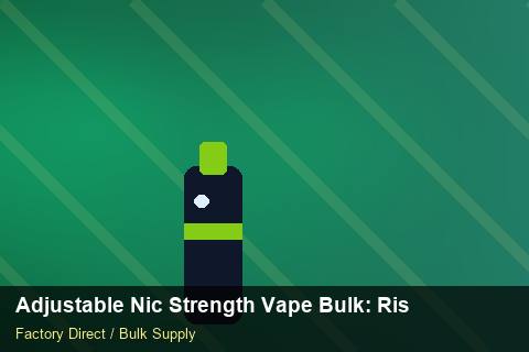 Adjustable Nic Strength Vape Bulk — Adjustable Nic Strength Vape Bulk: Risk Management — Packaging Choices photo 1