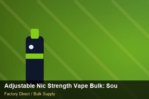 Adjustable Nic Strength Vape Bulk — Adjustable Nic Strength Vape Bulk: Sourcing Workflow — Packaging Choices photo 1
