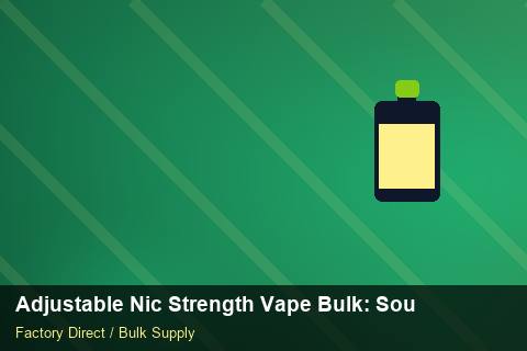 Adjustable Nic Strength Vape Bulk — Adjustable Nic Strength Vape Bulk: Sourcing Workflow — Packaging Choices photo 2