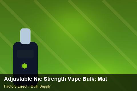Adjustable Nic Strength Vape Bulk — Adjustable Nic Strength Vape Bulk: Material & Ingredients — Packaging Choices photo 2