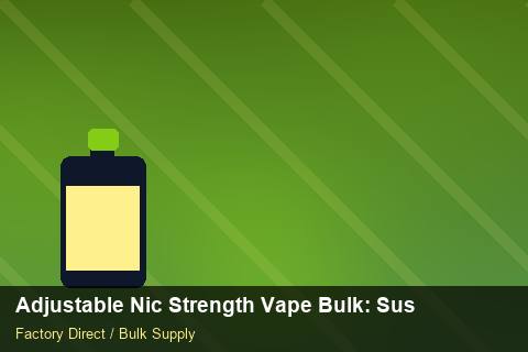 Adjustable Nic Strength Vape Bulk — Adjustable Nic Strength Vape Bulk: Sustainability — Packaging Choices photo 1