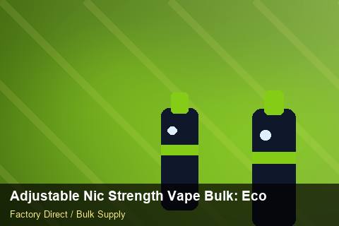 Adjustable Nic Strength Vape Bulk — Adjustable Nic Strength Vape Bulk: Eco-Friendly Materials — Packaging Choices photo 2