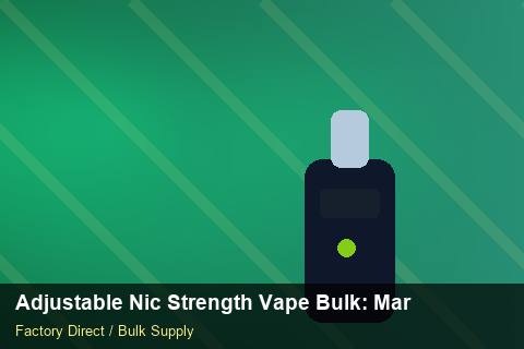Adjustable Nic Strength Vape Bulk — Adjustable Nic Strength Vape Bulk: Market Comparison — Packaging Choices photo 1