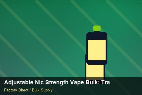 Adjustable Nic Strength Vape Bulk — Adjustable Nic Strength Vape Bulk: Trade Terms — Packaging Choices photo 1