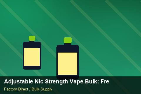 Adjustable Nic Strength Vape Bulk — Adjustable Nic Strength Vape Bulk: Freight Insurance — Labelling Rules photo 1