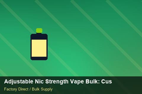 Adjustable Nic Strength Vape Bulk — Adjustable Nic Strength Vape Bulk: Customs Documentation — Freight Options photo 2