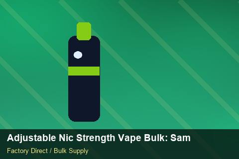 Adjustable Nic Strength Vape Bulk — Adjustable Nic Strength Vape Bulk: Sample Policy — Freight Options photo 1