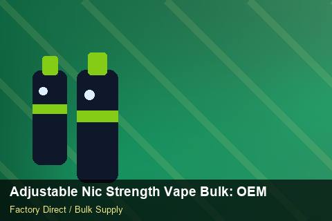 Adjustable Nic Strength Vape Bulk — Adjustable Nic Strength Vape Bulk: OEM & ODM Service — Freight Options photo 2