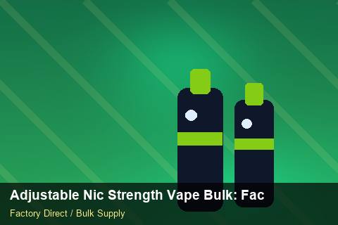Adjustable Nic Strength Vape Bulk — Adjustable Nic Strength Vape Bulk: Factory Audit Report — Freight Options photo 2