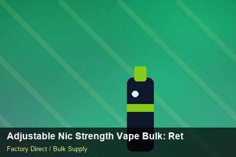 Adjustable Nic Strength Vape Bulk — Adjustable Nic Strength Vape Bulk: Returns & Warranty — Freight Options photo 1