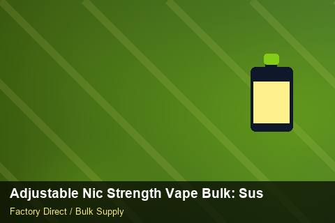 Adjustable Nic Strength Vape Bulk — Adjustable Nic Strength Vape Bulk: Sustainability — Freight Options photo 1