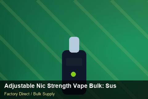 Adjustable Nic Strength Vape Bulk — Adjustable Nic Strength Vape Bulk: Sustainability — Freight Options photo 2
