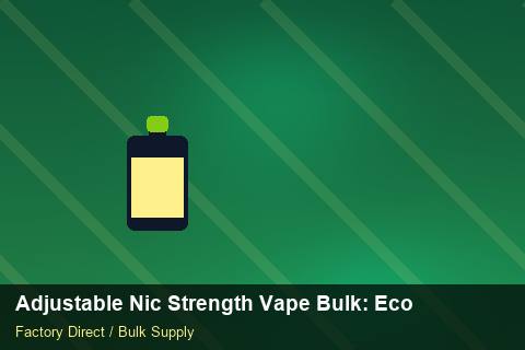 Adjustable Nic Strength Vape Bulk — Adjustable Nic Strength Vape Bulk: Eco-Friendly Materials — Freight Options photo 1