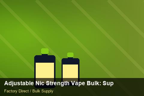 Adjustable Nic Strength Vape Bulk — Adjustable Nic Strength Vape Bulk: Supplier Vetting — Freight Options photo 2