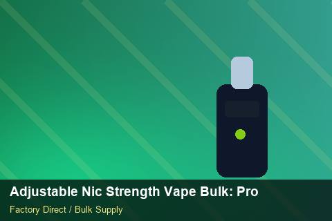 Adjustable Nic Strength Vape Bulk — Adjustable Nic Strength Vape Bulk: Product Launch Playbook — Freight Options photo 1